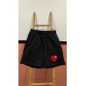 SHORT NOIR COEUR ROUGE