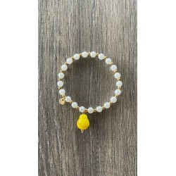 Bracelet en acier inoxydable élastique citron