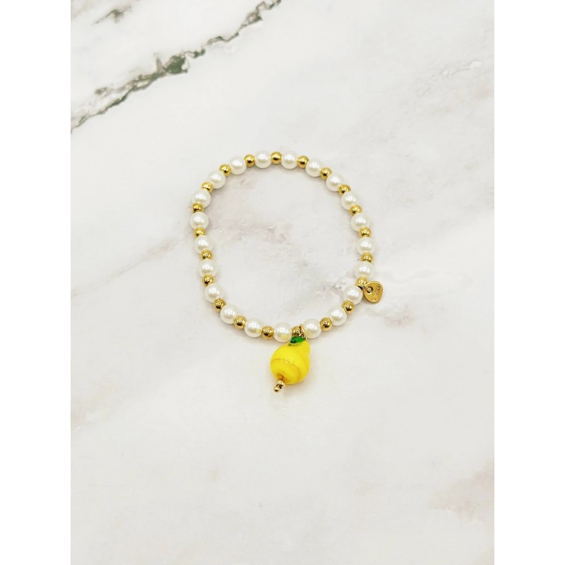Bracelet en acier inoxydable élastique citron Bracelet en acier inoxydable élastique citron