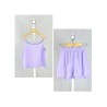 Ensemble en gaze de coton pour fille Lilas